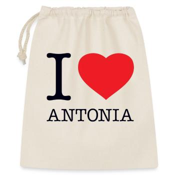 I LOVE ANTONIA - Gift Bag 40 x 50 cm - nature - Front