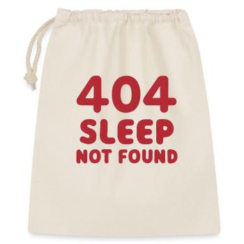 404: Sleep Not Found - Gift Bag 40 x 50 cm - nature - Front