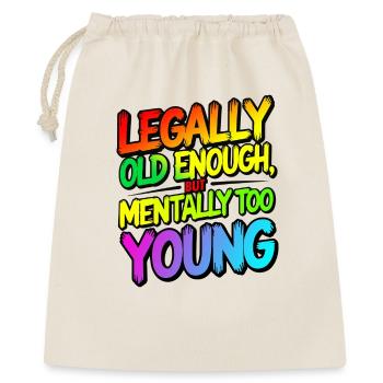 Legally old enough - Gift Bag 40 x 50 cm - nature - Front