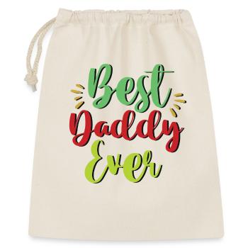 Best Daddy Ever - Geschenkbeutel aus Baumwolle (40 x 50 cm) - Natur - Vorne