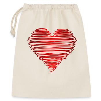 motiv_herz_rot - Sac cadeau 40 x 50 cm - nature - Devant