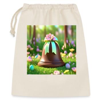 pâques, happy easter, joyeuses pâques - Sac cadeau 40 x 50 cm - nature - Devant