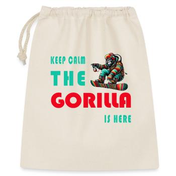 Keep calm - the gorilla is here - Gift Bag 40 x 50 cm - nature - Front