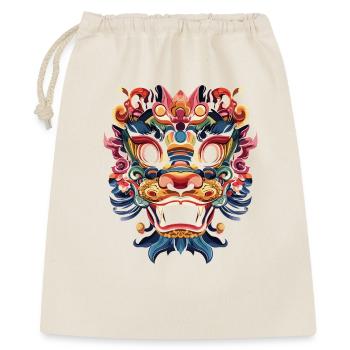 Oni, japanischer Dämon - Geschenkbeutel aus Baumwolle (40 x 50 cm) - Natur - Vorne