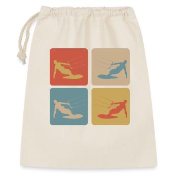 Retro Kitesurf Vibes - Gift Bag 40 x 50 cm - nature - Front
