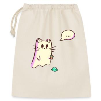 Ghost Cat laisse tomber de la glace - Oups - Sac cadeau 40 x 50 cm - nature - Devant