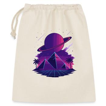 Pyramides cosmiques de vaporwave - Sac cadeau 40 x 50 cm - nature - Devant