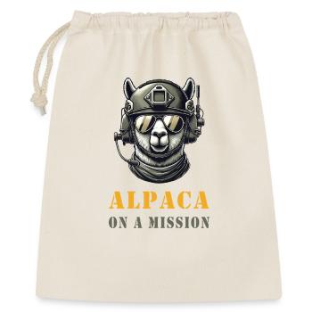Alpaca in action - Gift Bag 40 x 50 cm - nature - Front