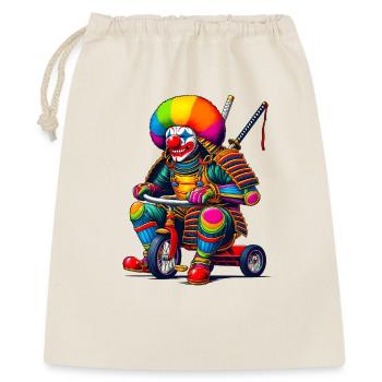 Clown samouraï - Sac cadeau 40 x 50 cm - nature - Devant