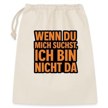 Si vous me cherchez - Sac cadeau 40 x 50 cm - nature - Devant