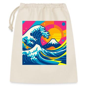 La Vague (presque) sage - Sac cadeau 40 x 50 cm - nature - Devant