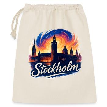 Stockholm la plus belle capitale Suède Cadeau - Sac cadeau 40 x 50 cm - nature - Devant