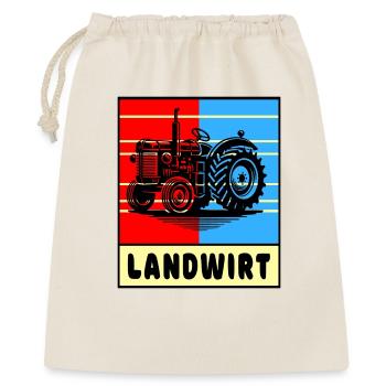 Conception du tracteur agricole - Sac cadeau 40 x 50 cm - nature - Devant
