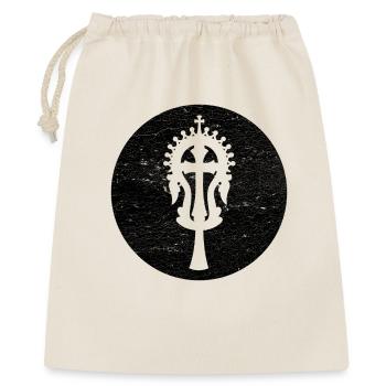 Croix de Lalibela noir, Héritage sacré d'Éthiopie - Sac cadeau 40 x 50 cm - nature - Devant