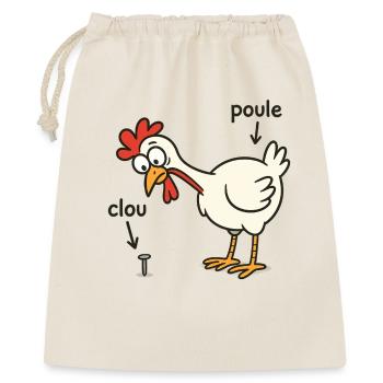hen finding a nail - Gift Bag 40 x 50 cm - nature - Front