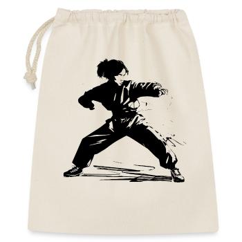 Girl Karate Sketch - Gift Bag 40 x 50 cm - nature - Front