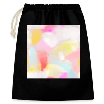 Abstract Pastel Watercolors - Gift Bag 40 x 50 cm - black - Front