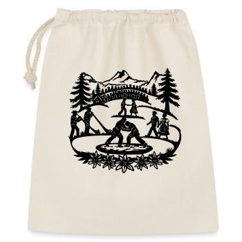 Schwingfest_1_black - Gift Bag 40 x 50 cm - nature - Front