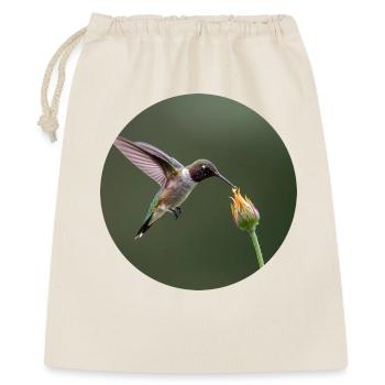 Hummingbird and Blossom Nature Illustration - Gift Bag 40 x 50 cm - nature - Front