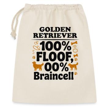 Golden Retriever 100% Floof Lustiger Hund Zitat - Geschenkbeutel aus Baumwolle (40 x 50 cm) - Natur - Vorne