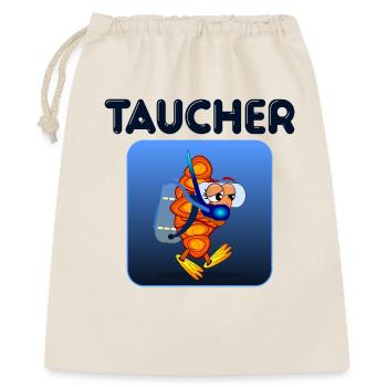 TAUCHEN TAUCHER FRANZBRÖTCHEN - Geschenkbeutel aus Baumwolle (40 x 50 cm) - Natur - Vorne