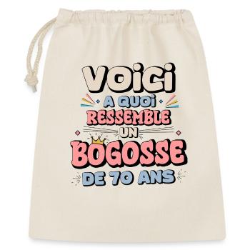 Funny 70th Birthday Humor - Gift Bag 40 x 50 cm - nature - Front