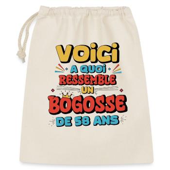 Nostalgic humour 58 years old - Gift Bag 40 x 50 cm - nature - Front
