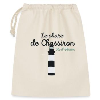 Ile d'Oléron, Leuchtturm von Chassiron - Geschenkbeutel aus Baumwolle (40 x 50 cm) - Natur - Vorne