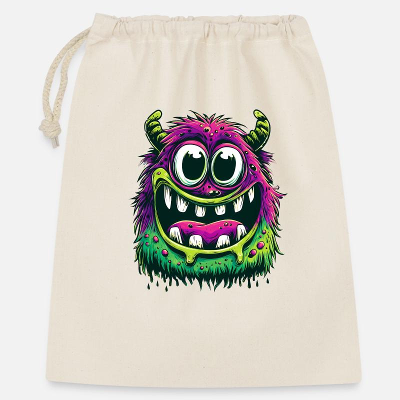 Monstre mignon et coloré - Sac cadeau 40 x 50 cm - nature