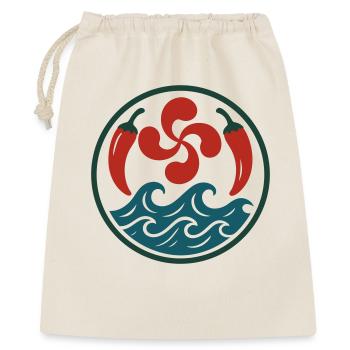 Tribal Spiral Pattern in Red and Blue - Gift Bag 40 x 50 cm - nature - Front