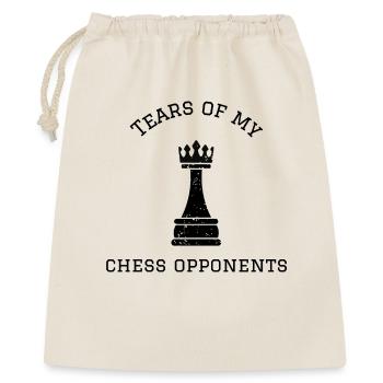 Tears of my chess opponents  - Geschenkbeutel aus Baumwolle (40 x 50 cm) - Natur - Vorne