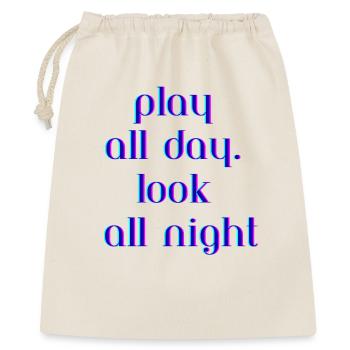 Vibrant Neon Text Quote Design - Gift Bag 40 x 50 cm - nature - Front
