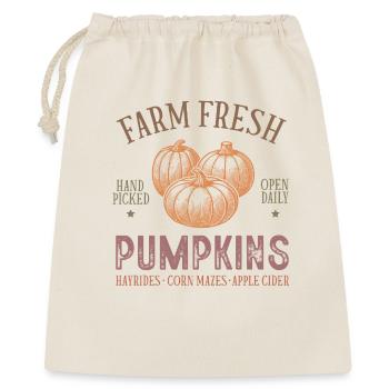 Rustic pumpkin with harvest motif - Gift Bag 40 x 50 cm - nature - Front
