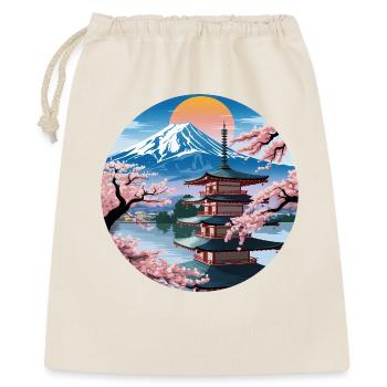Serene Japanese Mountain Landscape - Gift Bag 40 x 50 cm - nature - Front