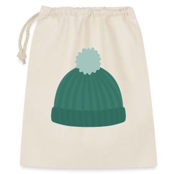 Knit Beanie with Pom Pom - Gift Bag 40 x 50 cm - nature - Front
