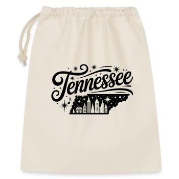 Tennessee - Souvenir USA State Design - Geschenkbeutel aus Baumwolle (40 x 50 cm) - Natur - Vorne