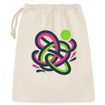 Boule colorée abstraite - Sac cadeau 40 x 50 cm - nature - Devant