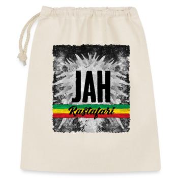 JAH Symbole Rastafari avec Ruban - Sac cadeau 40 x 50 cm - nature - Devant