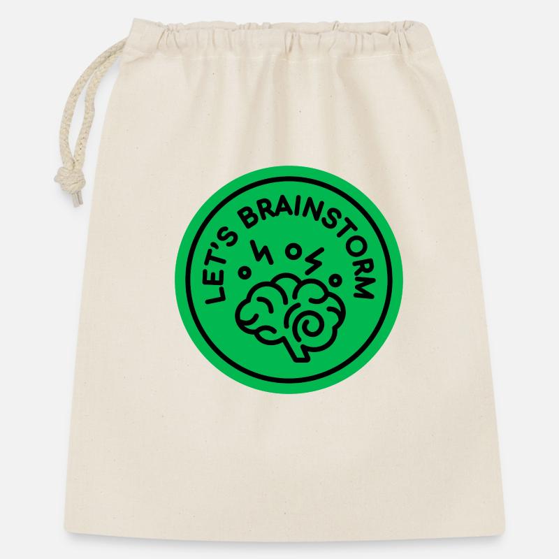 Creative Brain with Motivational Slogan - Gift Bag 40 x 50 cm - nature