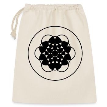 Geometric Flower of Life - Gift Bag 40 x 50 cm - nature - Front