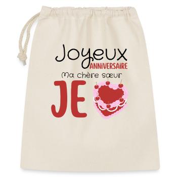 Joyeux anniversaire  - Sac cadeau 40 x 50 cm - nature - Devant