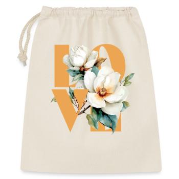 Elegant Magnolia Floral Design - Gift Bag 40 x 50 cm - nature - Front