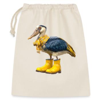 Creative shoebill bird in rubber boots - Gift Bag 40 x 50 cm - nature - Front