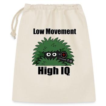 Low Movement – High IQ Gamer Design - Gift Bag 40 x 50 cm - nature - Front