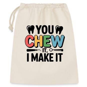 Technicien de laboratoire dentaire Precision - Sac cadeau 40 x 50 cm - nature - Devant