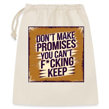 Bold Funny Saying Motivational Quote Design - Geschenkbeutel aus Baumwolle (40 x 50 cm) - Natur - Vorne