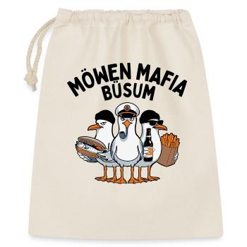 Möwen Mafia Büsum - Geschenkbeutel aus Baumwolle (40 x 50 cm) - Natur - Vorne