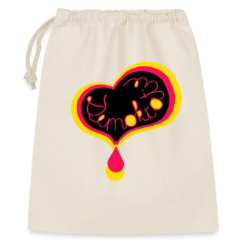 "Democracy" heart black red gold Germany - Gift Bag 40 x 50 cm - nature - Front