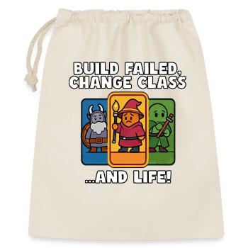 Échec de la build, changement de classe - Sac cadeau 40 x 50 cm - nature - Devant