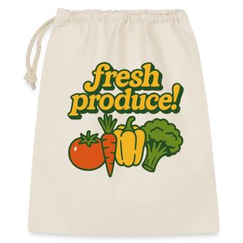 Fresh Produce Retro Print - Gift Bag 40 x 50 cm - nature - Front